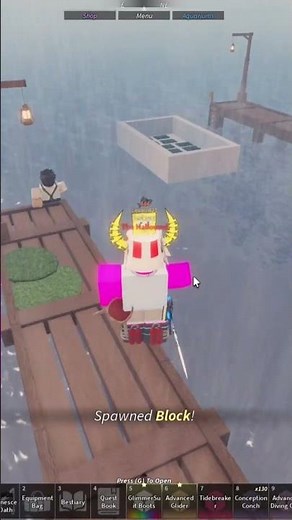 New SECRET BLOCK BOAT in FISCH! #fisch #shorts #fyp