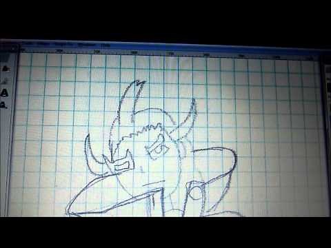 How to trace drawings in gimp