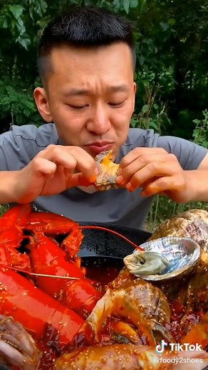 Seafood FEAST 7 - #restaurant #fyp #cook #seafood #vegan #chinese #outdoors #foodtiktok #chinesefood #food #cooking #china #sea #shrimp #octopus