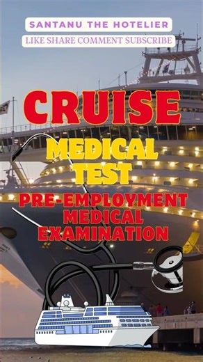Cruise Medical Test Before Onboard / Pre - Employment Test ‪@Santanu_The_Hotelier‬ #viral #shorts