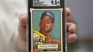 Mickey Mantle baseball card sells for a record $12.6M at auction