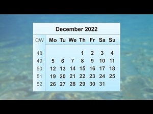December 2022 Calendar