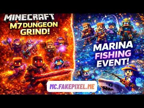 Will i able to survive m7 dungeon run?🔥💎| Fakepixel | Part 27 ✨🛑 #minecraft #fakepixel