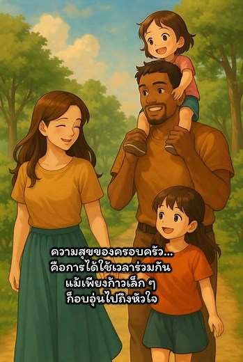 ความสุขของครอบครัว: ความอบอุ่นที่สัมผัสได้