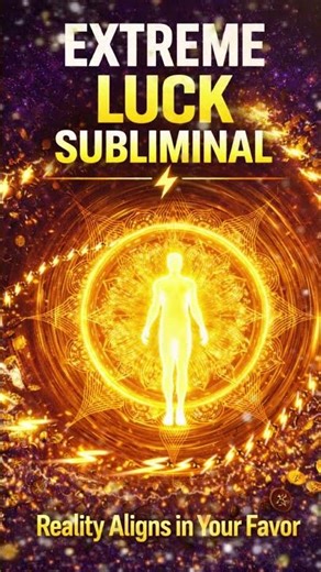 EXTREME LUCK SUBLIMINAL ⚡ Unlock success energy