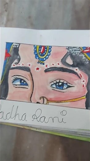 RADHARANI EYE DRAWING#radharani#eyes