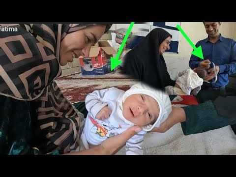 The tribal doctor's efforts to examine and ensure the health of Fatima's newborn #baby