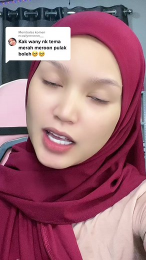Membalas kepada @nr.ezlynnnnnn__ tema maroon hadir kaih , haa save save video ni hampa . next nk makeup apa 😍 #makeupraya2023