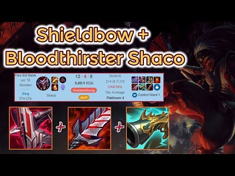 Immortal Shieldbow Lifesteal Shaco Jungle Ranked [League of Legends] Full Gameplay - Infernal Shaco