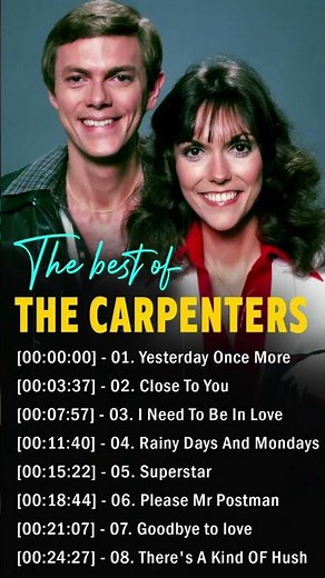 Carpenters Greatest Hits Collection Full Album | The Carpenter Songs - Oldies Music Hits