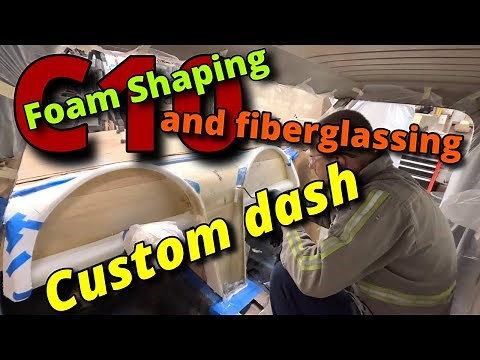 OTF Garage EP 62 Building A Custom Dash | How To Build a Custom Dash | Foam Shaping and Fiberglass.