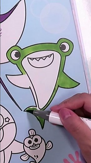 Coloring | 아기상어 색칠하기 |babyshark💕