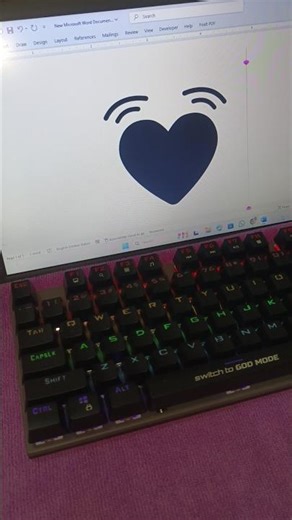 Type This Code in MS Word 😍 | Heart Beat Symbol Trick ❤️