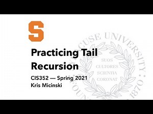 L11: Practicing Tail Recursion