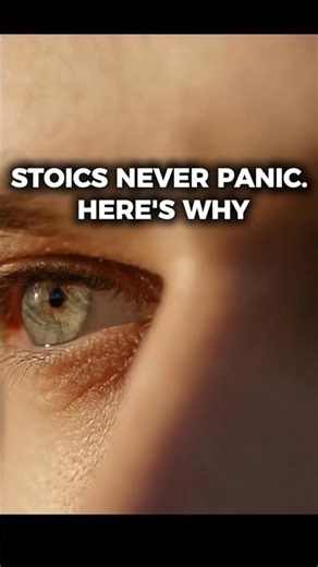 Stoics Never Panic. Here's Why 🧠 #selfimprovement #stoicism #shorts