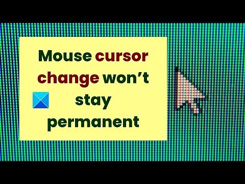 Mouse cursor change won’t stay permanent in Windows 11/10