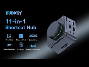 HubKey Gen2: Custom Shortcut Hub with Dual-4K Display