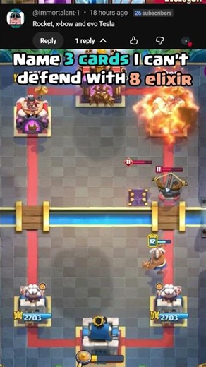 Rocket + X Bow + Evo Tesla VS 8 Elixir