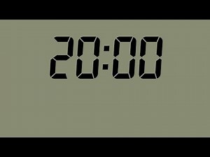 20-Minute Timer – Classic Seven Segment Display
