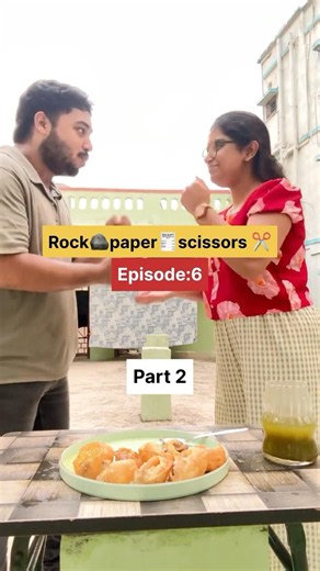 Rock paper scissors✂️ EP:6#ytshorts #foodchallenge #foodie #challenge #funny #panipuri #susi #shorts