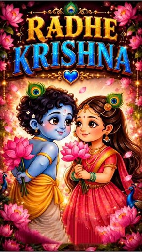 Radha Krishna’s Blessings Fill Every Prayer With Hope 💙🙏✨ #radhakrishna #radheradhe #shorts