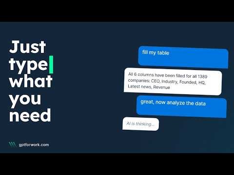 AI Agent in Excel: Demo Speedrun