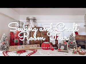 White Cottage Diaries: Sewing and Craft Room Tour