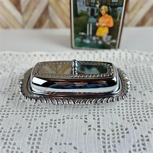Vintage MCM Chrome Silver Butter Dish, Irvingware New Condition - Etsy