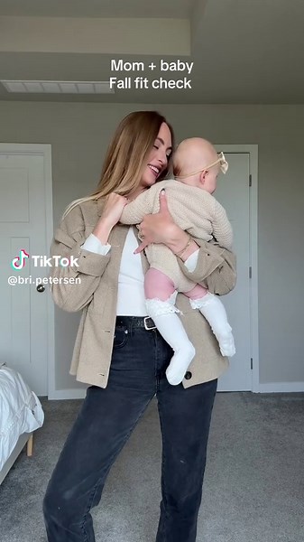 Mom   baby fit check 🤎 #casualfalloutfits #falloutfitinspo #momandbabyootd #momandbaby #fallfits