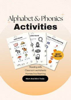 Phonics Worksheets Bundle A-Z | Letter Sound Activities for Preschool (PDF A4/US