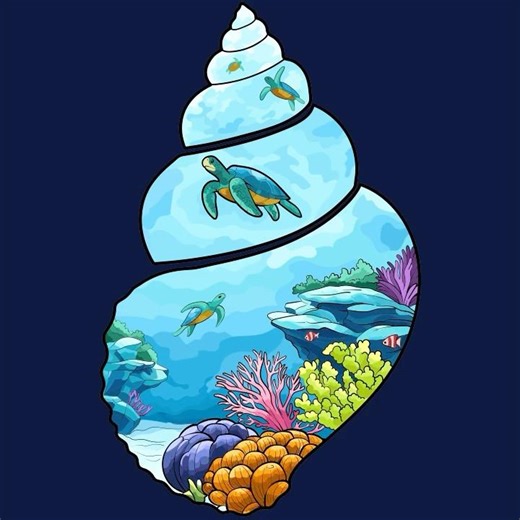Shell Colouring # #colour #art #viral #youtube #yt #kids #colours #nature
