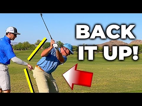 BACK UP The Right Hip In Backswing For MORE Turn And Space
