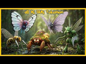 All Gen 1 BUG Pokémon's in Real Life Hyper kanto region Real Documentary