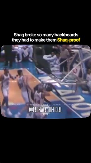 They had to remake NBA backboards because of Shaq 😂🏀 #NBA #Basketball #Shorts