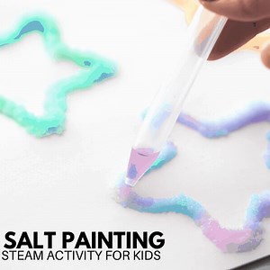 Salt Painting STEAM For Kids