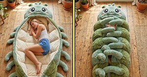 These Hugging Caterpillar Sleeping Bags Literally Hug You Back