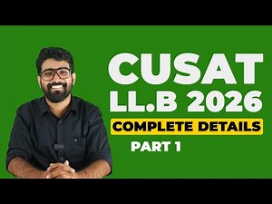 CUSAT 2026 Law Admission Part 1 | CAT Entrance complete Orientation | Seats | Courses | Exam Pattern