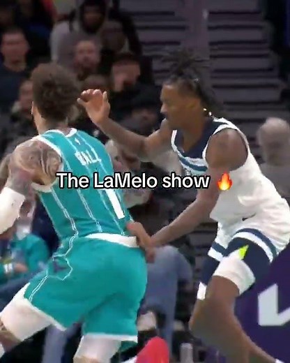 LaMelo hit Bones Hyland with the too small celly 🔥