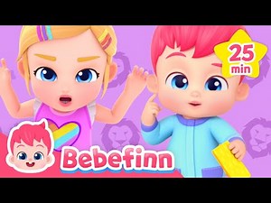 🦁 Guess The Animals And More Songs | Bebefinn Sing Along2 Compilation | Nursery Rhymes&Kids Songs