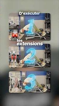 3 façon d’exécuter tes extension de hanches au banc à lombaire