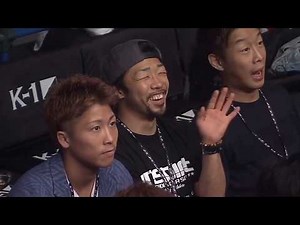 K-1観戦する井上尚弥、八重樫東、清水聡