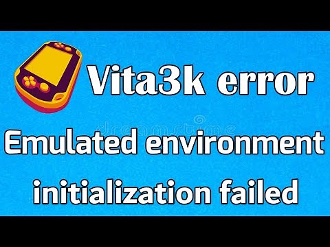 Vita3k error Emulated environment initialization failed