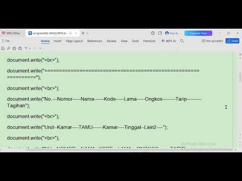 LISTING PROGRAM A02 JAVA SCRIPT