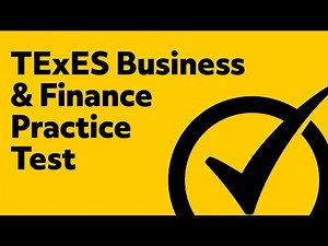TExES Business and Finance Study Guide