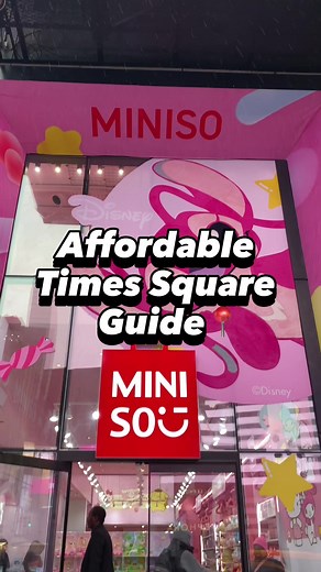 👛 Affordable Times Square Guide 👛 We’re rounding up Times Square’s best spots for cheap eats, affordable drinks, and hidden deals. Follow along for the best places to enjoy the Theater District on a budget. 📍@MINISO United States 1540 Seventh Avenue, Times Square, NYC Enjoy select keychains, home items, hair clips, mugs, toys, bags, stickers, and more for $10 or less for a limited time! 🛍️🧸 #TimesSquare #NYC #nyceats #nycrestaurants #nycfoods #cheapeats