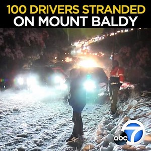 SOCAL DRIVERS STUCK: At least 100 drivers are stranded on Mt. Baldy as roads become an icy mess and cars are stuck in the treacherous conditions. The area was pounded by today's snowstorm. So how will the CHP get everyone out? Eyewitness News with the wild scene on the mountain and the critical forecast. Tonight at 11 from ABC7. https://abc7.com/9157916 | ABC7