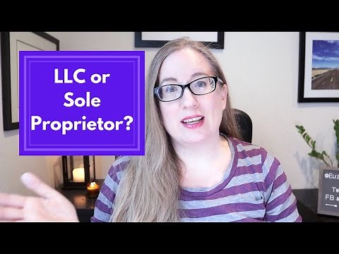 LLC vs Sole Proprietorship for One Owner | Should a 1 Owner Business be an LLC or a Sole Proprietor?