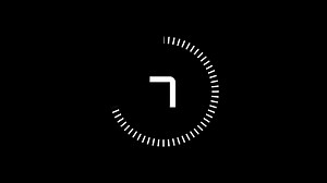 Download 10 seconds countdown timer animation from 10 to 0 seconds. Modern white timer on black background for free