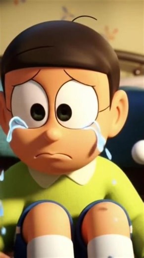 Nobita Crying While Studying 😢📚 | #doraemon Cartoon Song | Nobita & Doraemon Story #shorts #youtube