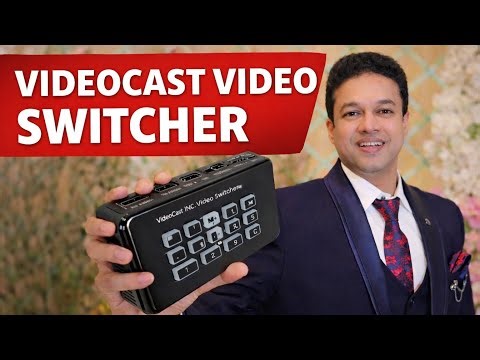 Best Budget Video Switcher | VIDEOCAST 2 Channel V2 Video Switcher with USB and HDMI Loop out